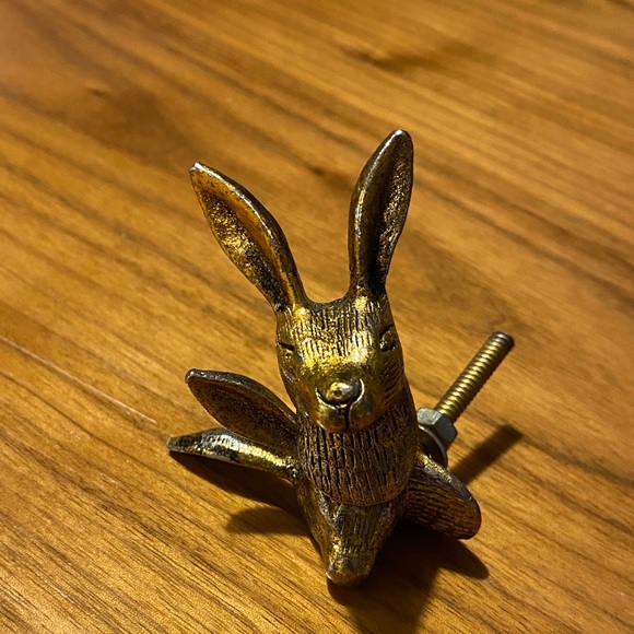 Gold Rabbit Drawer Knobs - Picture 2 of 3